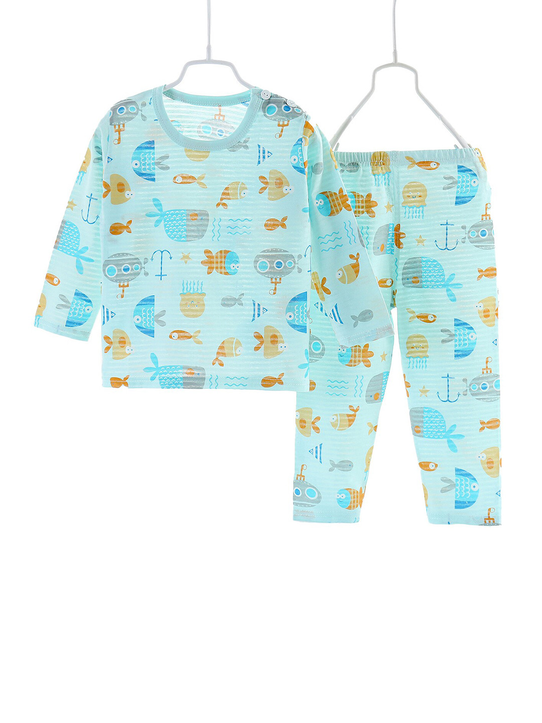 

StyleCast Boys Blue Conversational Printed Night Suit