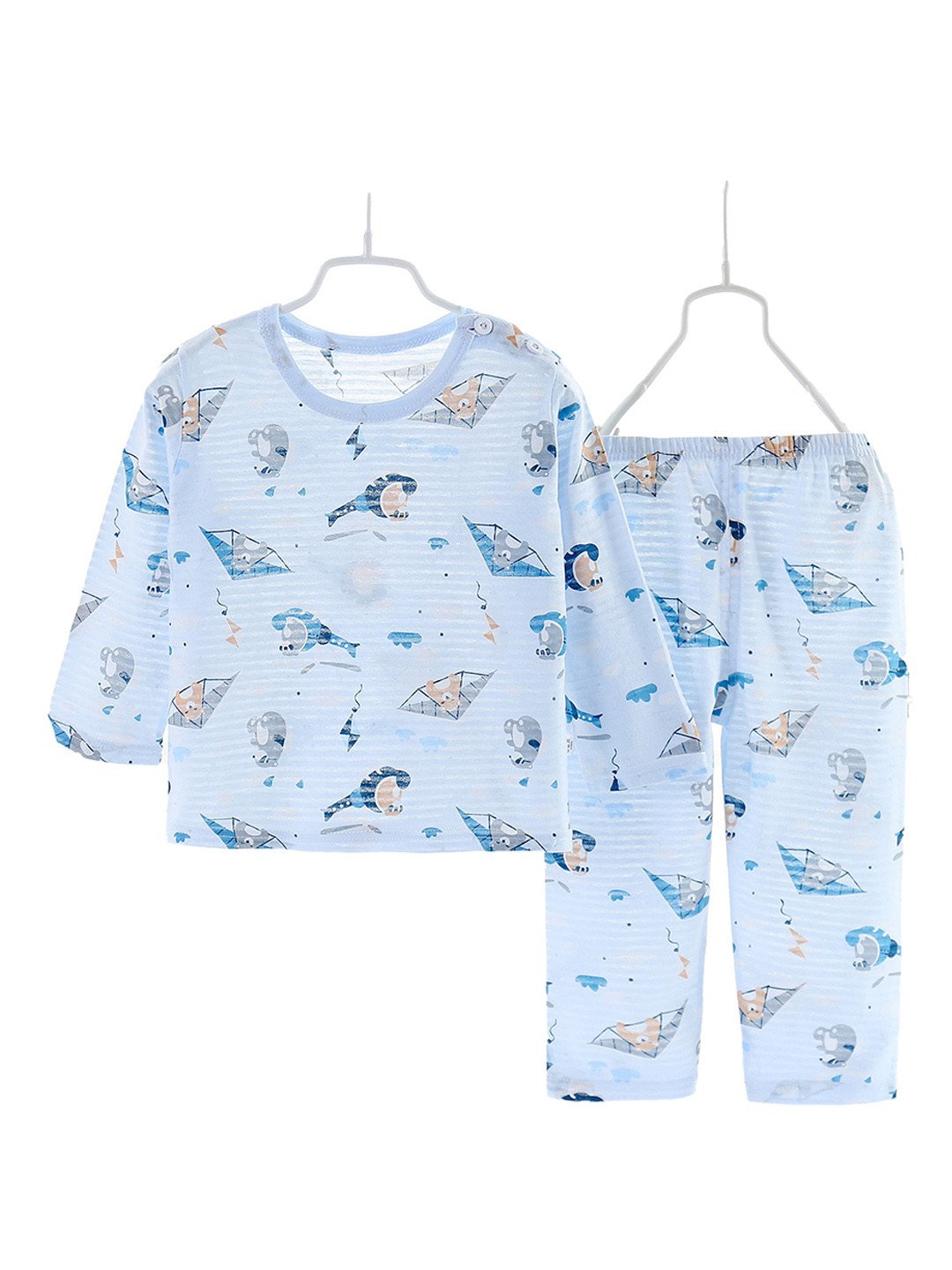 

StyleCast Boys Blue Comic Printed Cotton Night suit