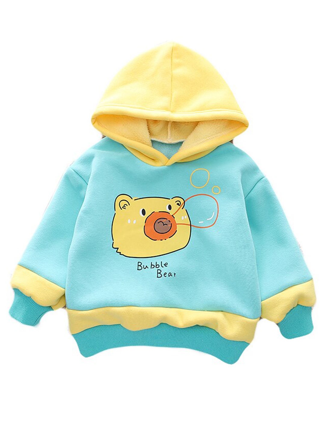 

StyleCast Boys Blue Graphic Printed Hooded Cotton Sweatshirt