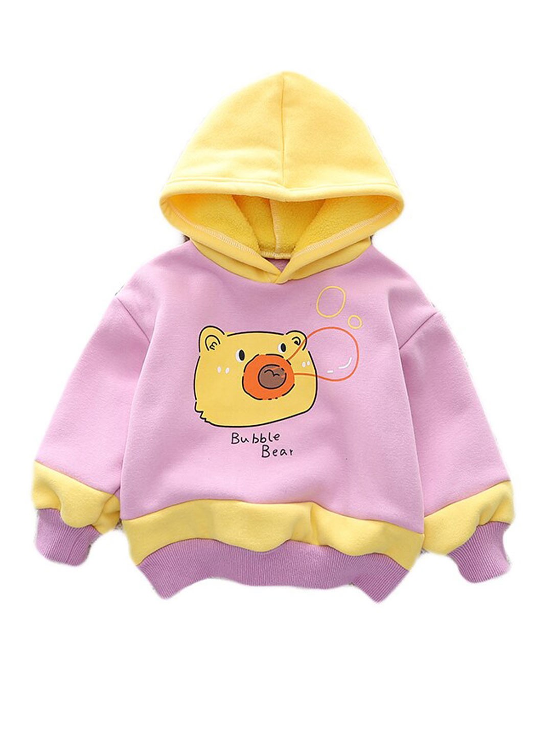 

StyleCast Girls Pink Graphic Printed Hooded Cotton Sweatshirt
