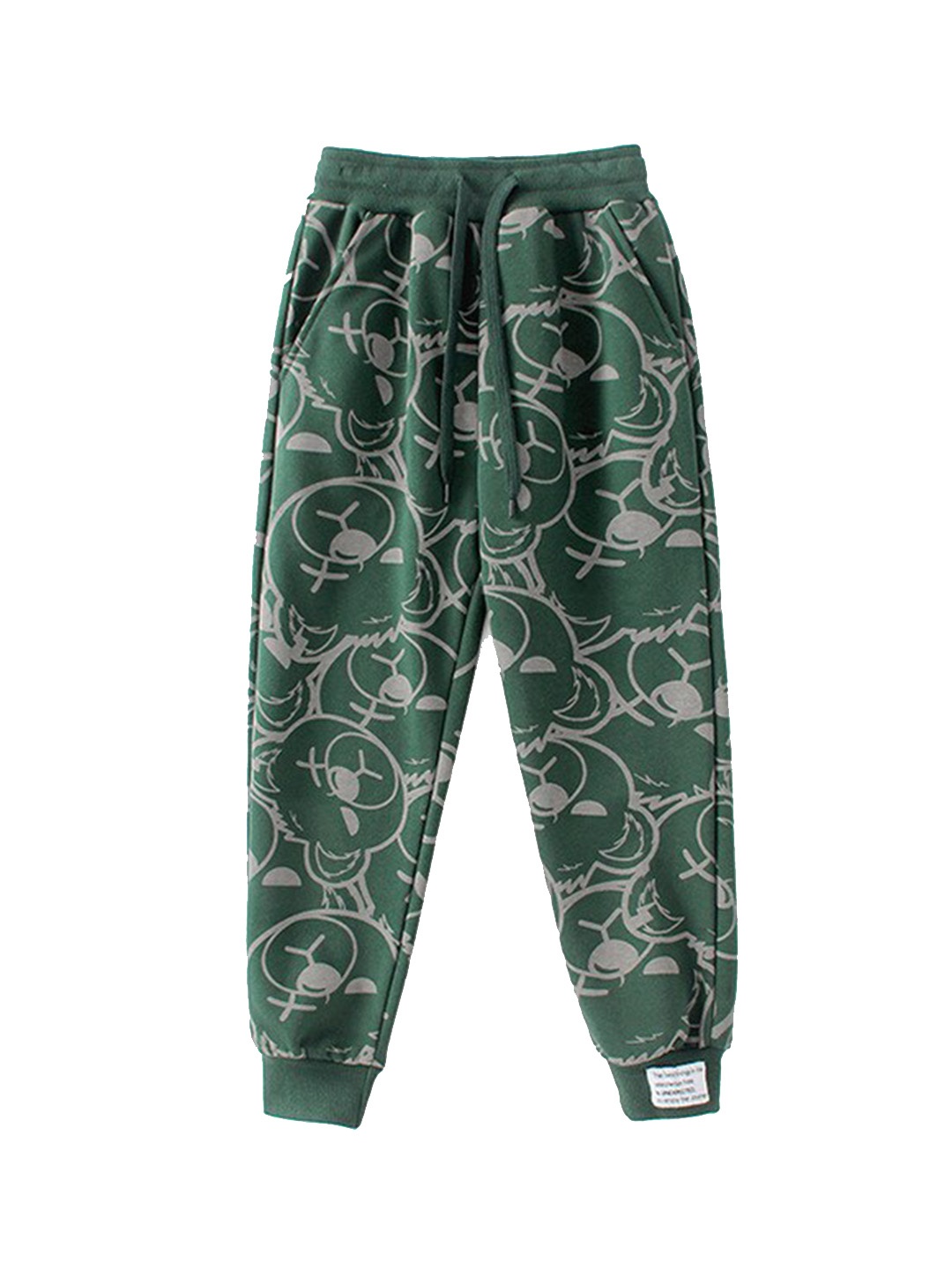 

StyleCast Green Boys Conversational Printed Easy Wash Cotton Jogger