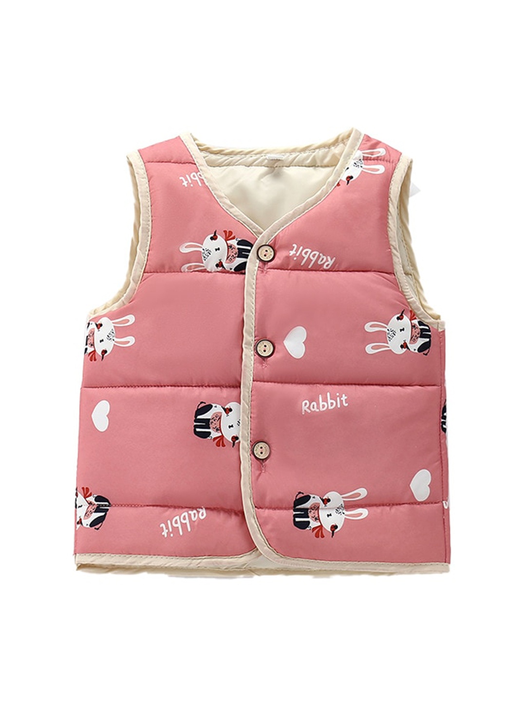 

StyleCast Girls Pink Printed Puffer Jacket