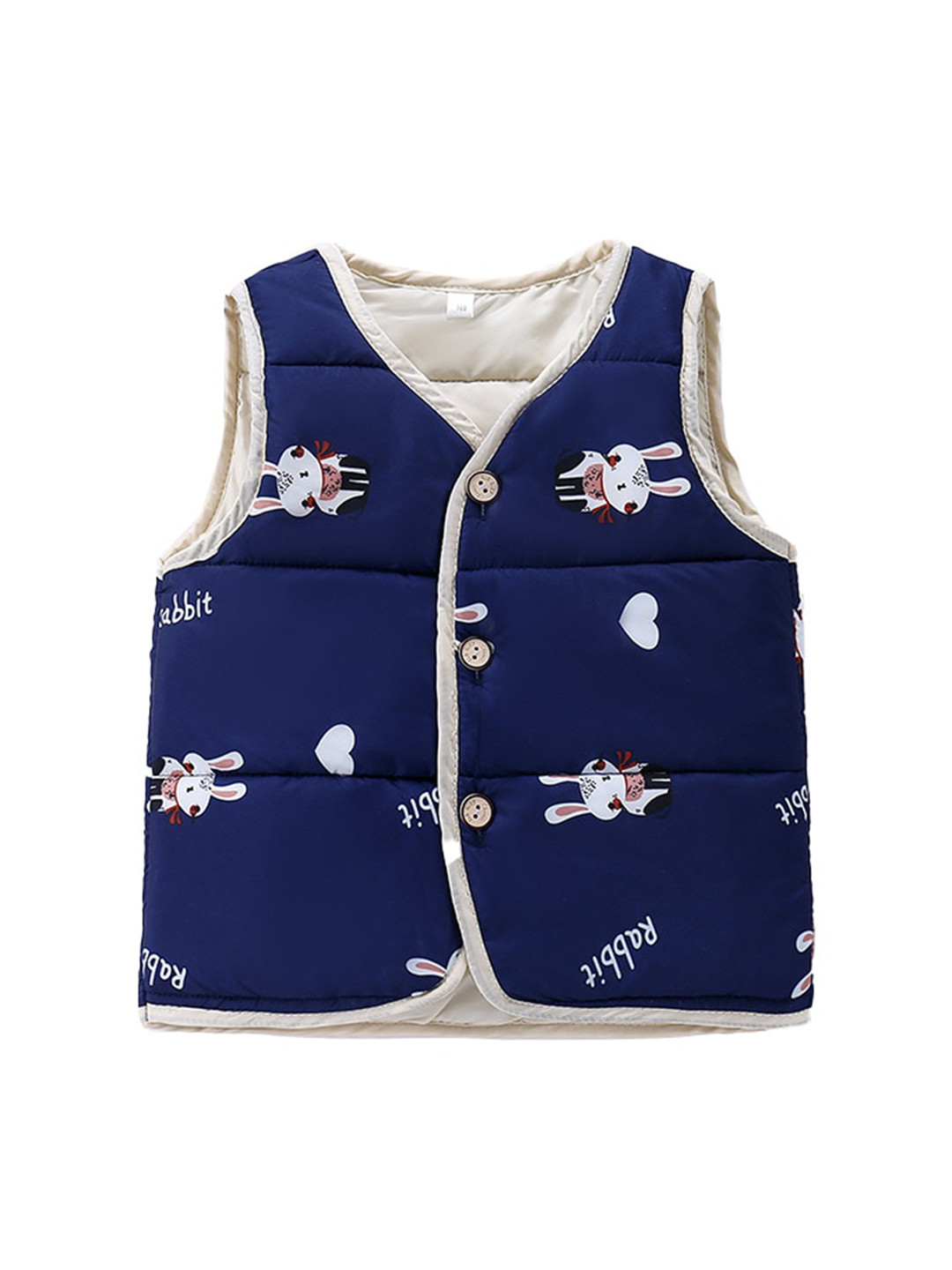 

StyleCast Infant Boys Navy Blue Printed V-Neck Waistcoat
