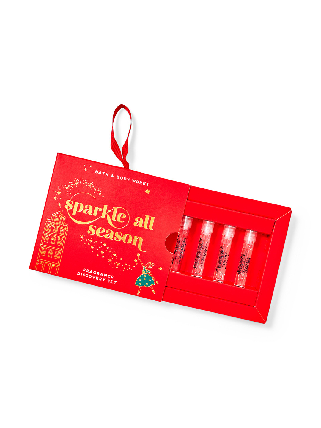 

Bath & Body Works Women Sparkle All Season Fragrance Discovery Set - 1.5 ml Each, Red