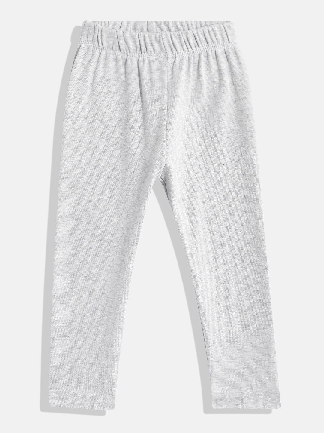 

Eteenz Infant Girls Ankle-Length Premium Cotton Leggings, Grey melange