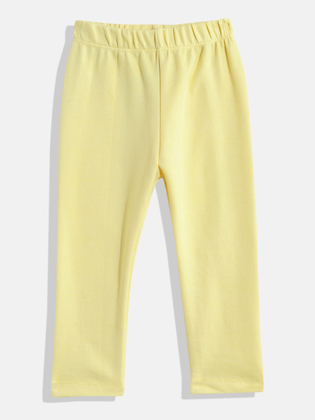 

Eteenz Infant Girls Premium Cotton Mid-Rise Leggings, Yellow