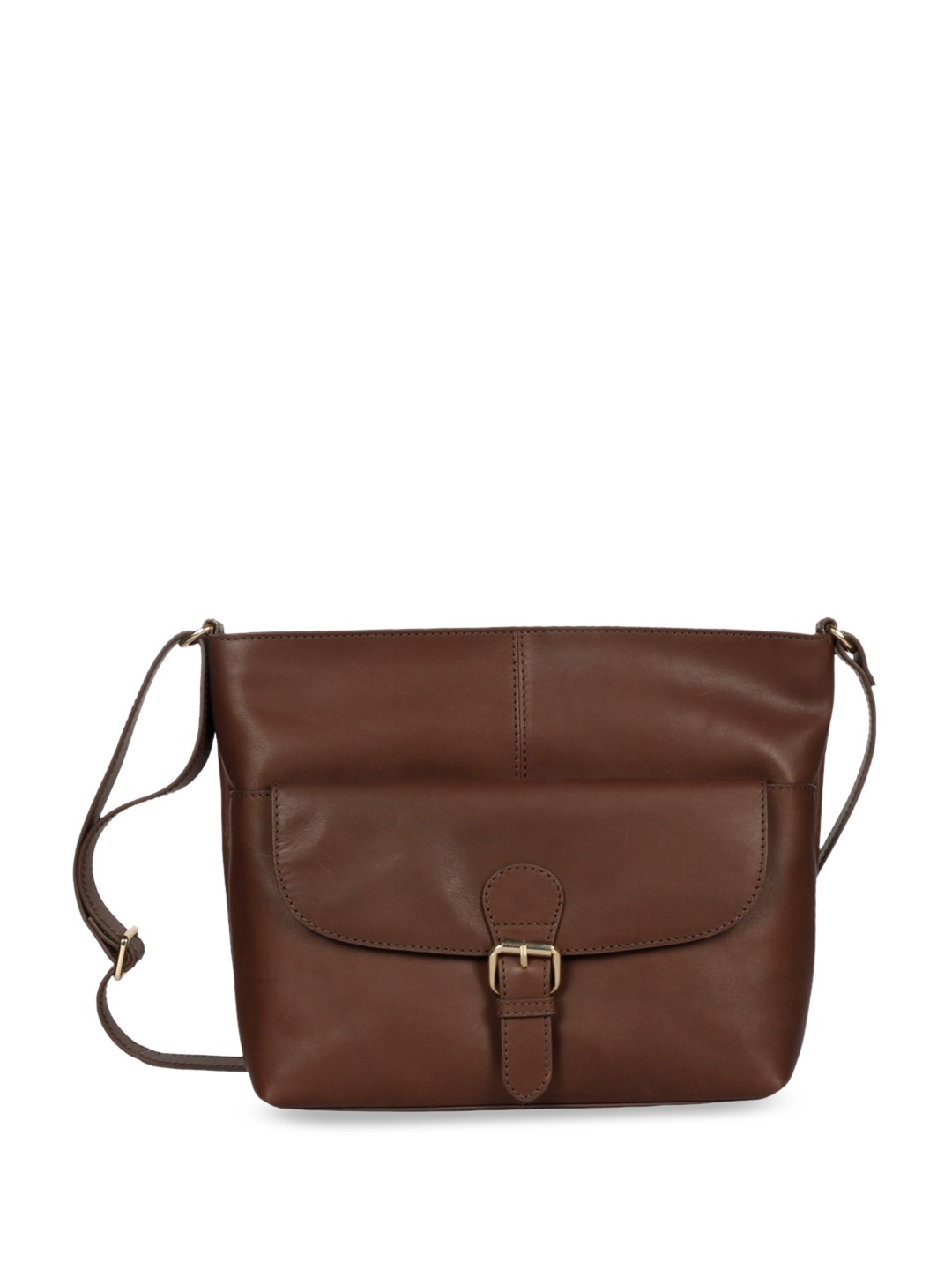 

Favore Leather Structured Sling Bag, Brown