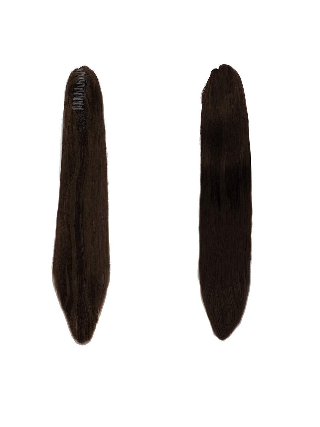 

VAGHBHATT Straight Clutcher Ponytail Hair Extension - Dark Brown