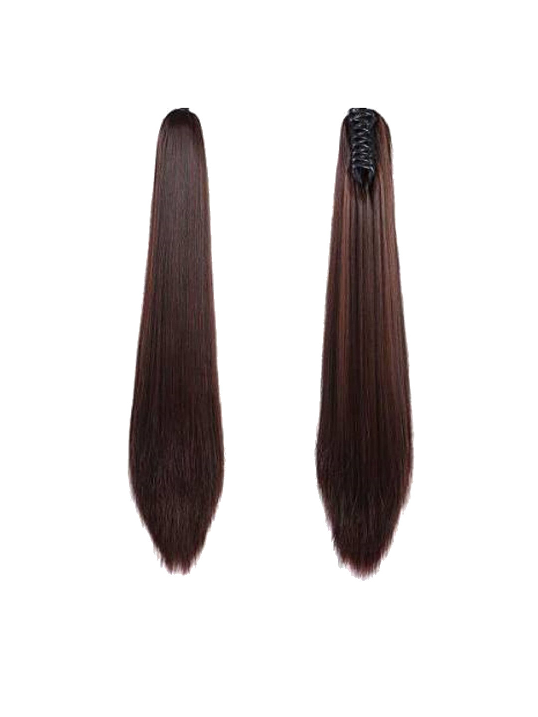 

VAGHBHATT Straight Clutcher Ponytail Hair Extension - Dark Brown