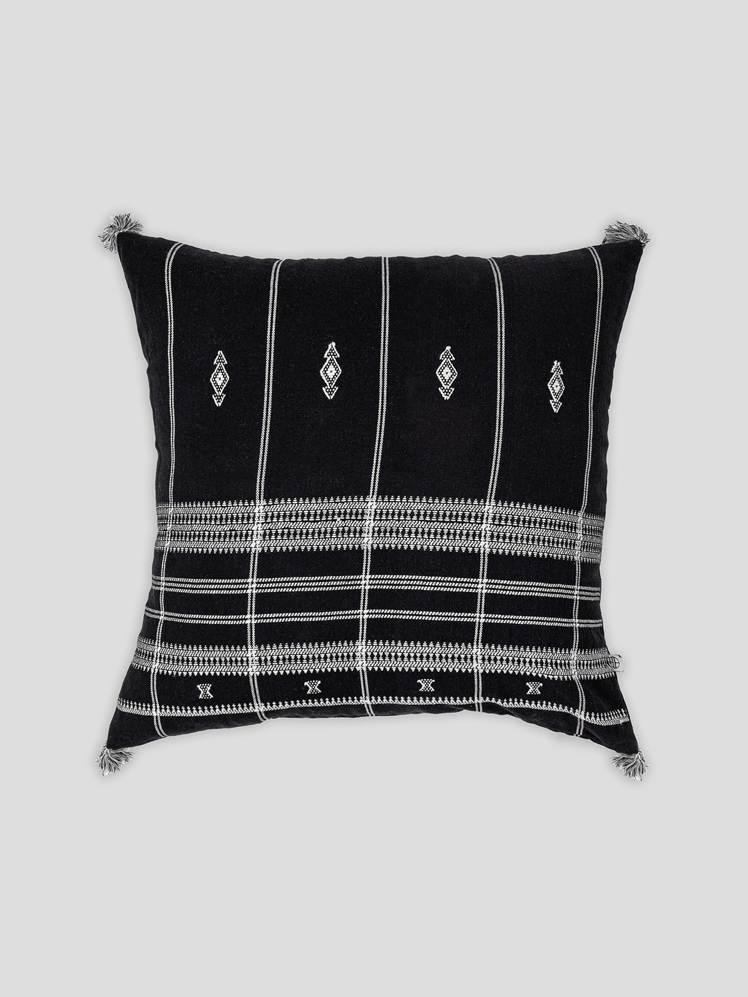 

HOUMN Black Striped Square Cushion Covers