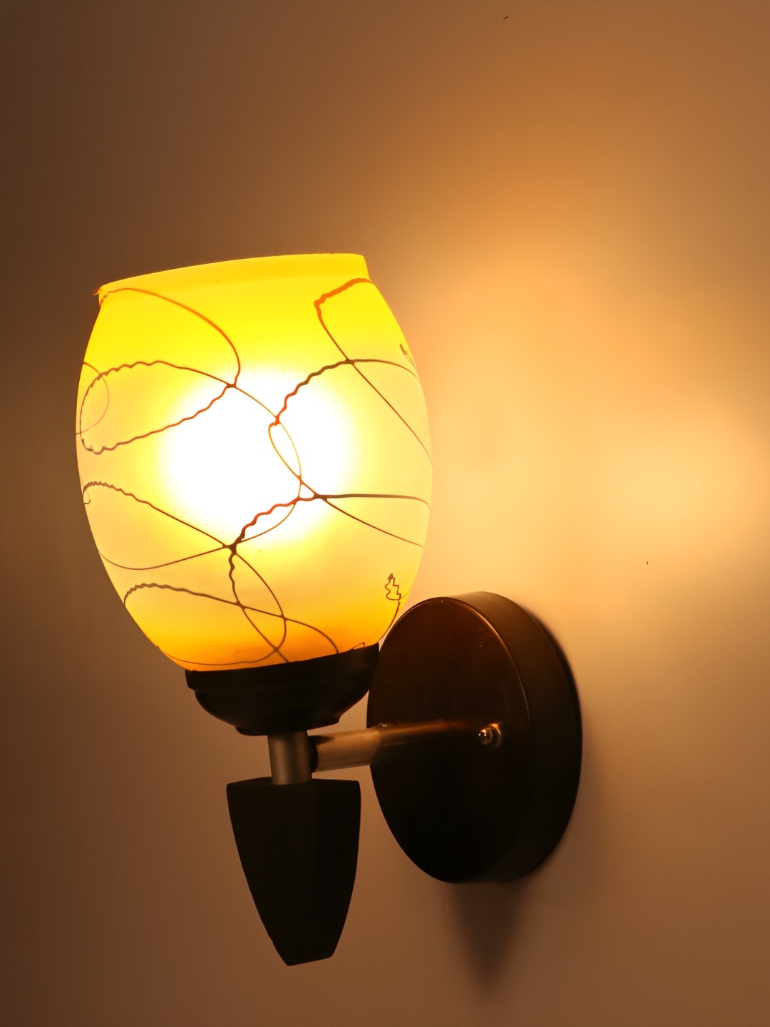 

Afast Yellow Glass Wall Lamp