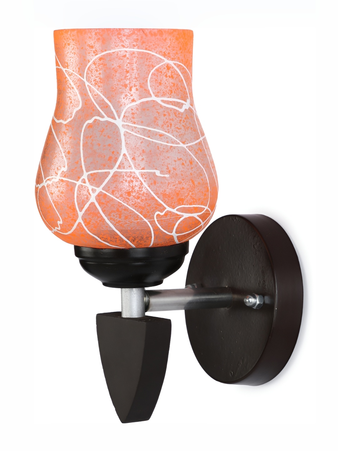 

Afast Red & Black Printed Abstract Shaped Glass Wall Lamp