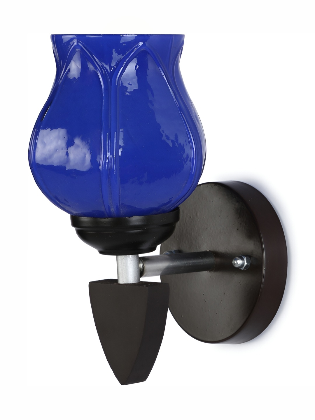 

Afast Blue & Black Abstract Shaped Glass Wall Lamp