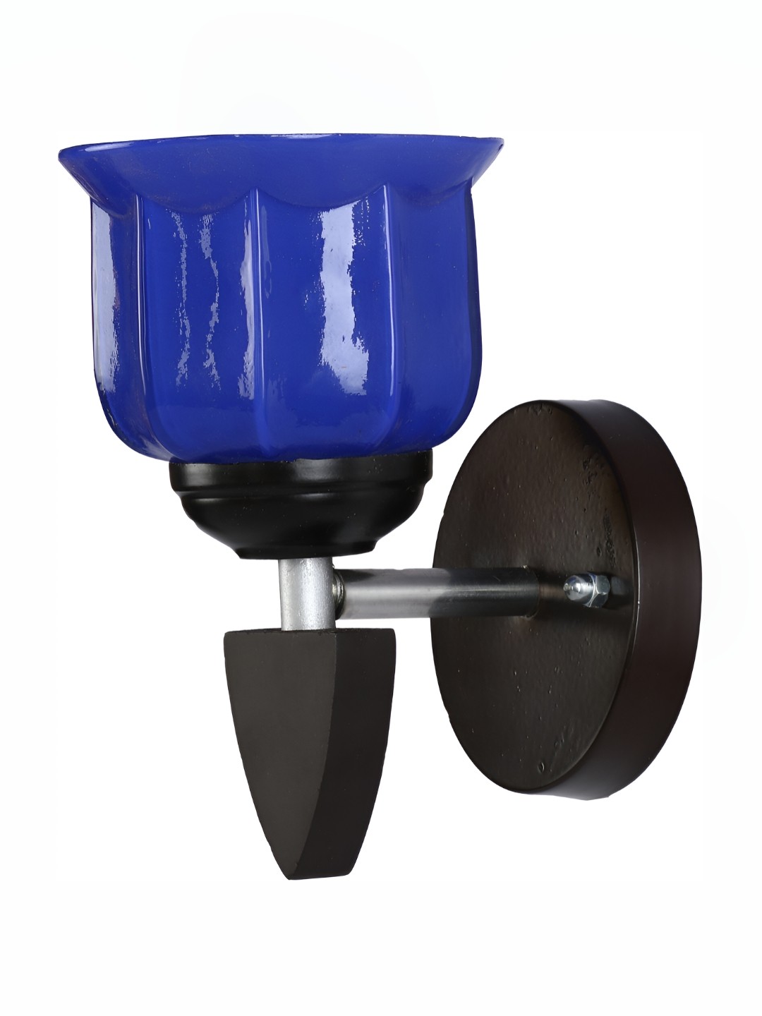 

Afast Blue & Black Abstract Shaped Glass Wall Lamp