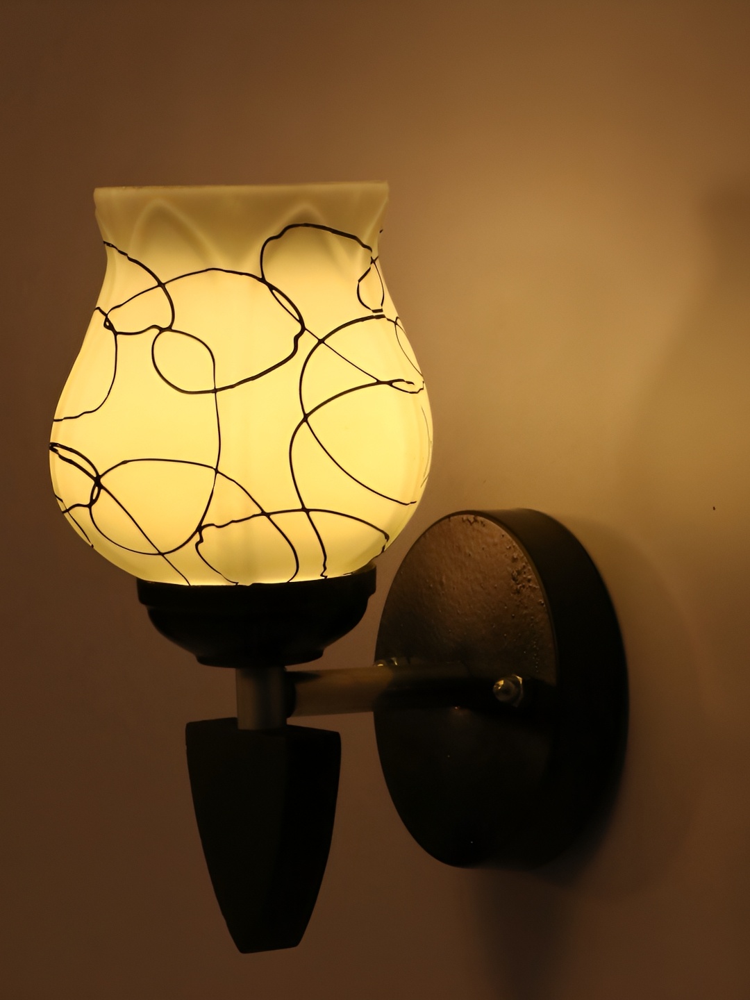 

Afast Black Glass Wall Lamp