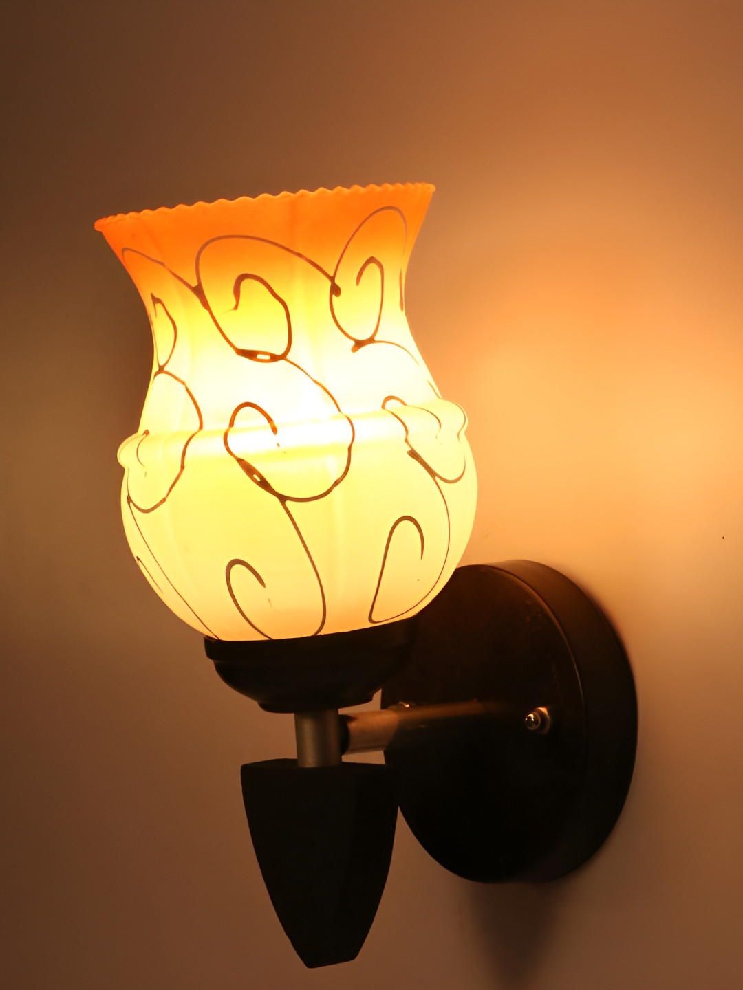 

Afast Orange Glass Wall Lamp