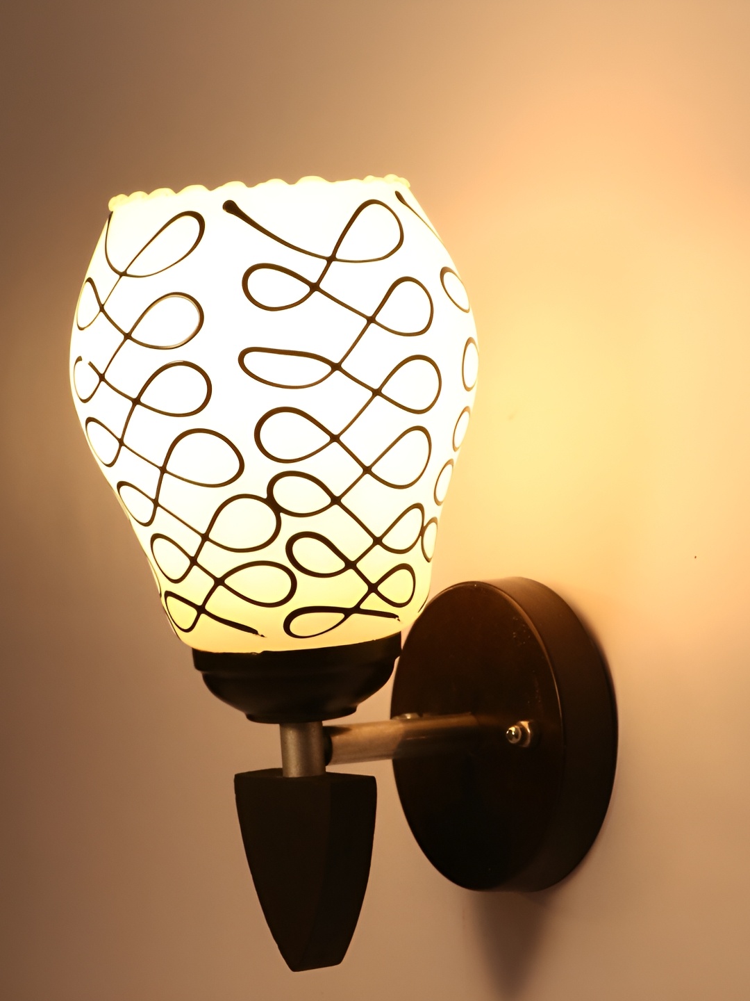 Afast Black Glass Wall Lamp