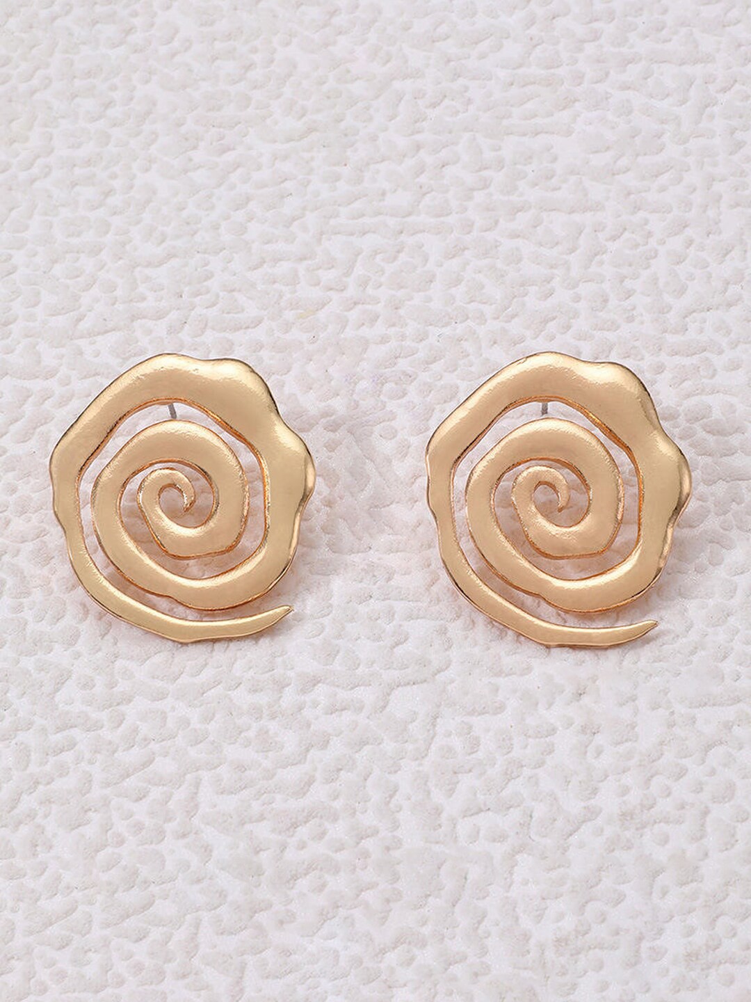 

FIMBUL Gold-Plated Quirky Studs Earrings