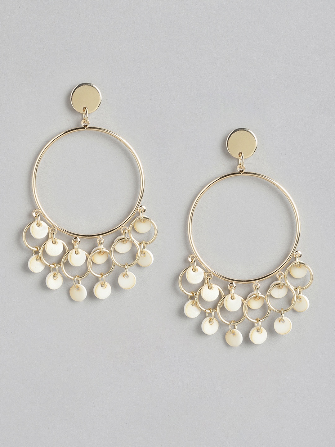 

Forever New Gold-Plated Circular Drop Earrings