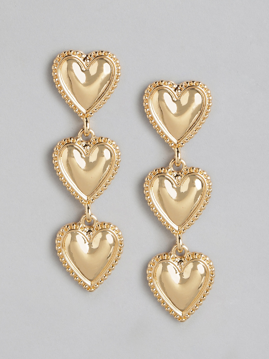 

Forever New Gold-Plated Heart Shaped Drop Earrings