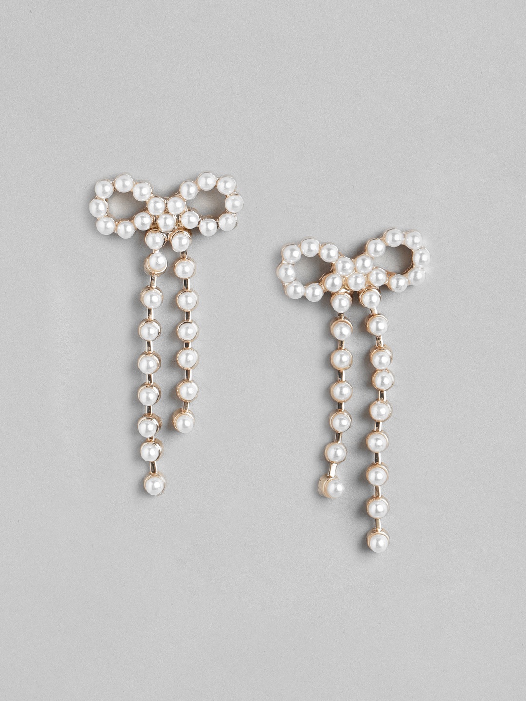 

Forever New Gold-Plated Classic Drop Earrings, White