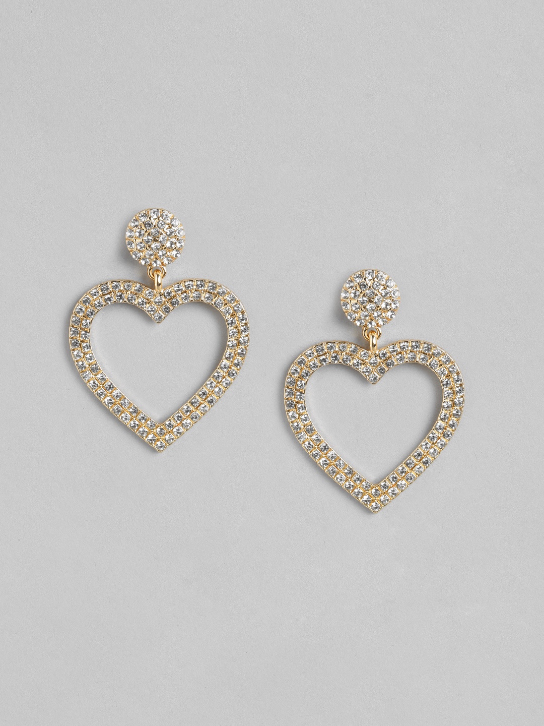 

Forever New Gold-Plated Heart Shaped Drop Earrings