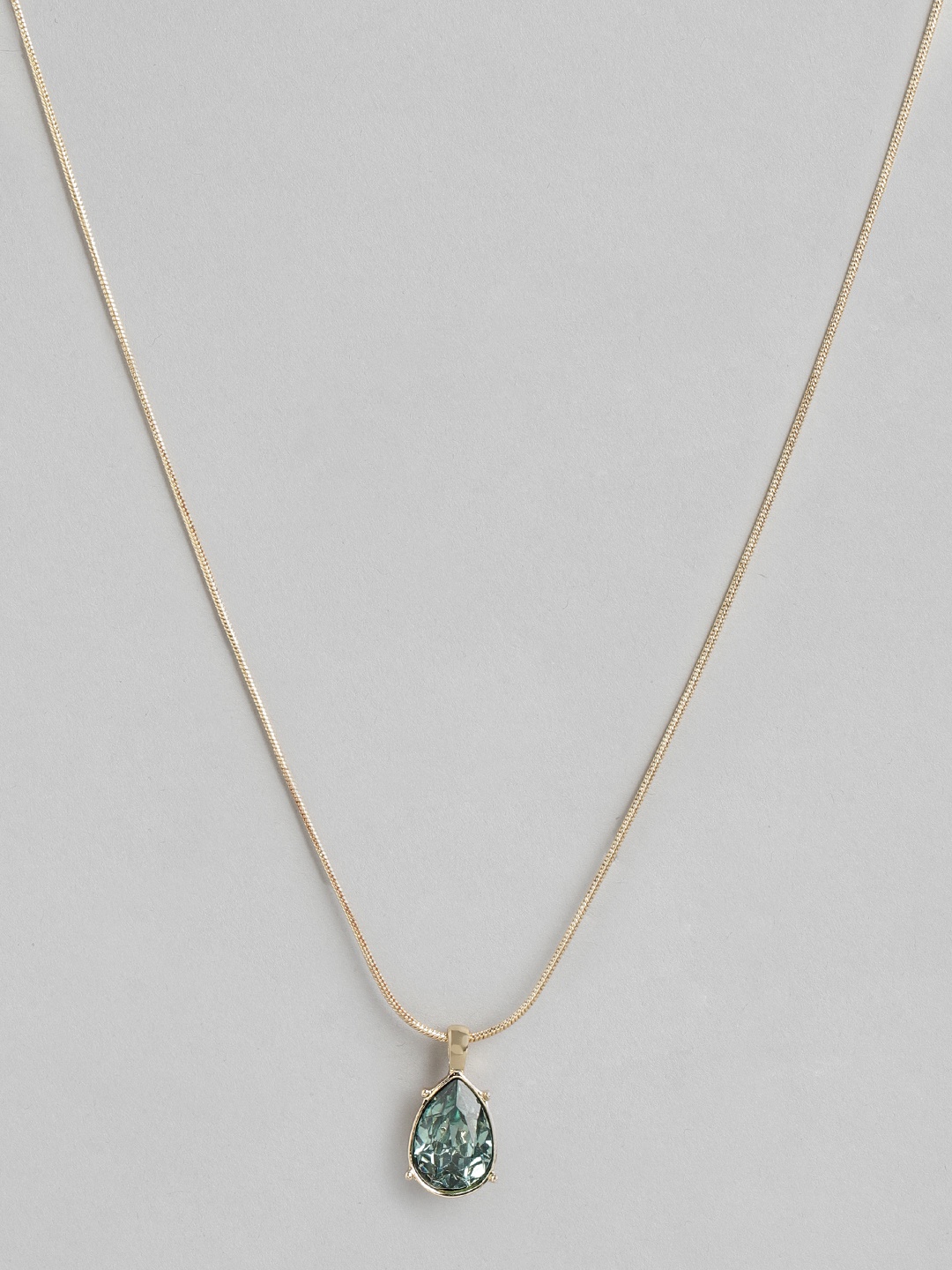 

Forever New Gold-Plated Stones-Studded Necklace, Green
