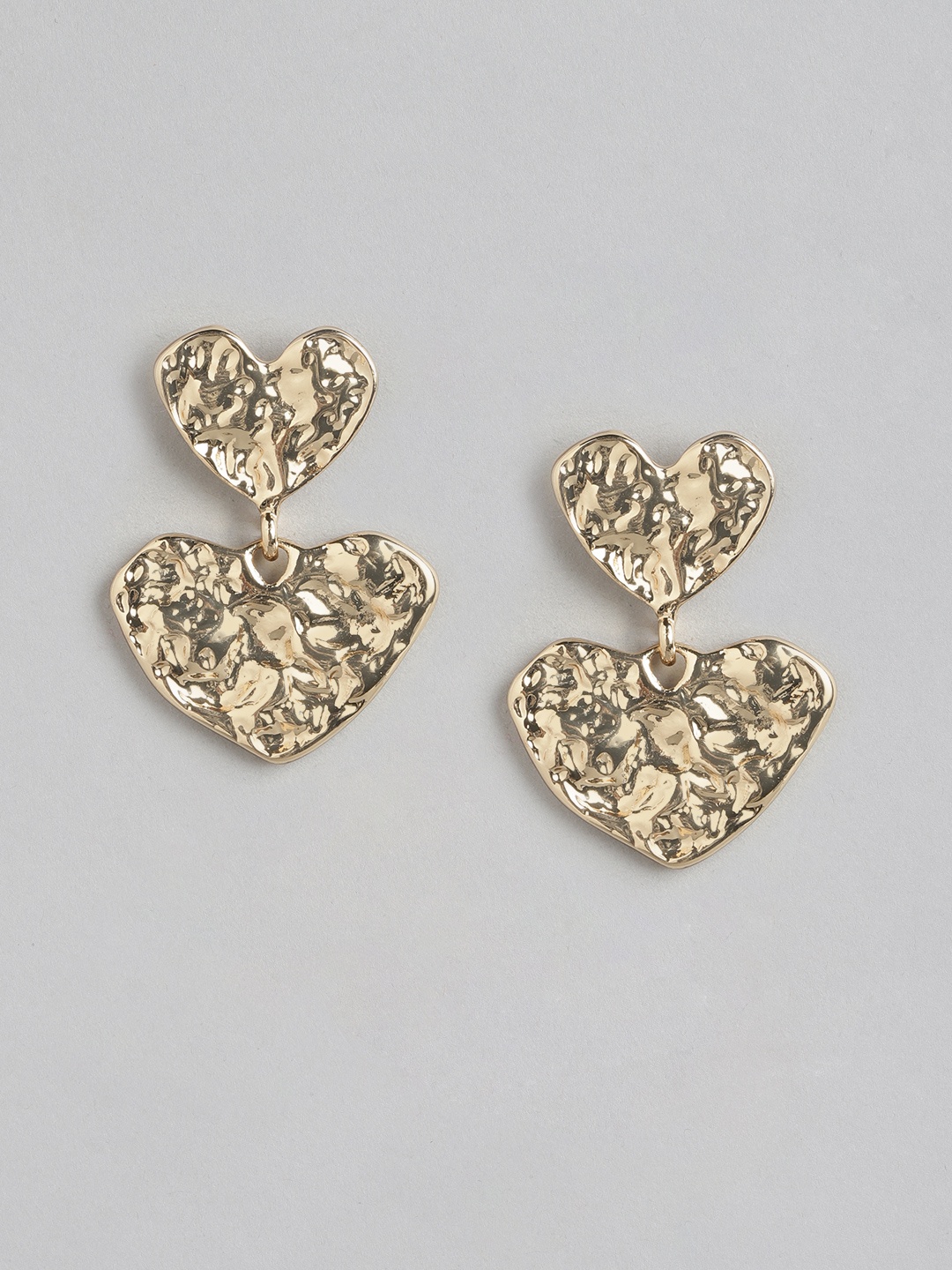 

Forever New Gold-Plated Heart Shaped Drop Earrings