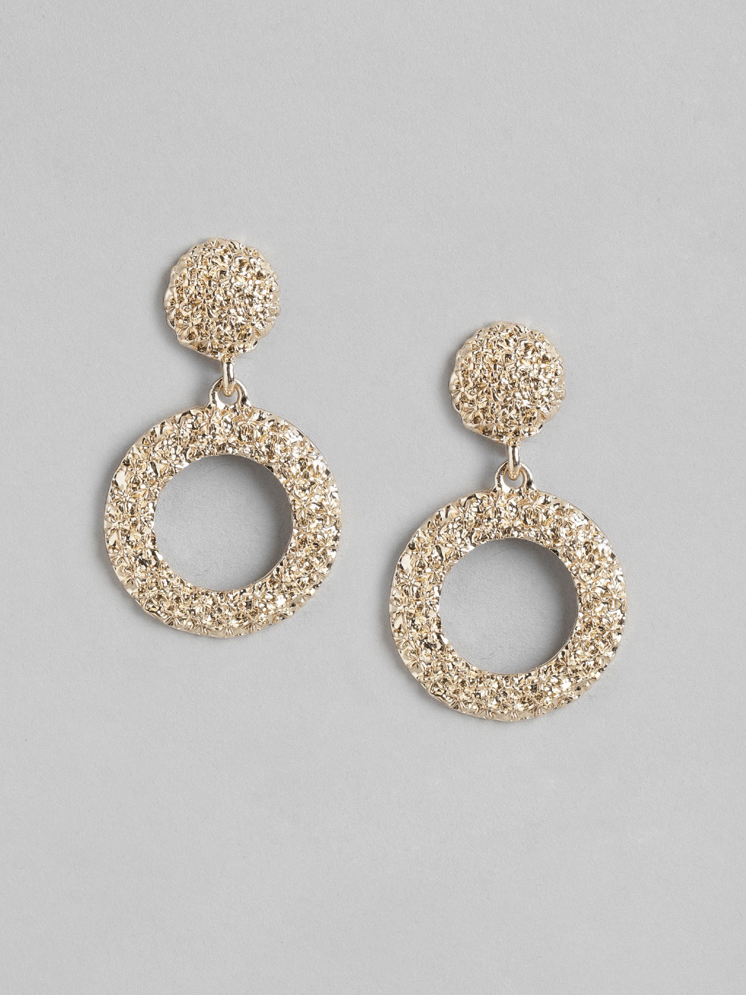 

Forever New Gold-Plated Circular Drop Earrings