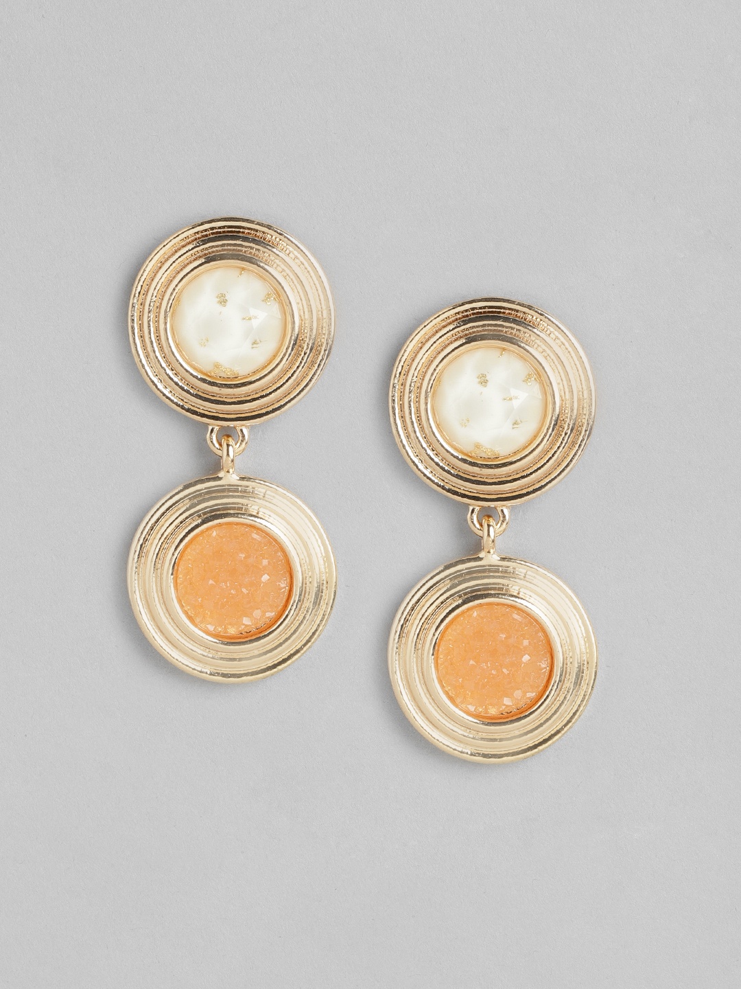 

Forever New Gold-Plated Circular Drop Earrings