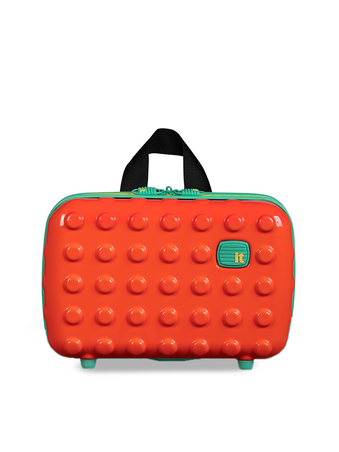 

IT luggage Kids Bobble Bloc Textured Hard-Sided Handheld Travel Case, Orange