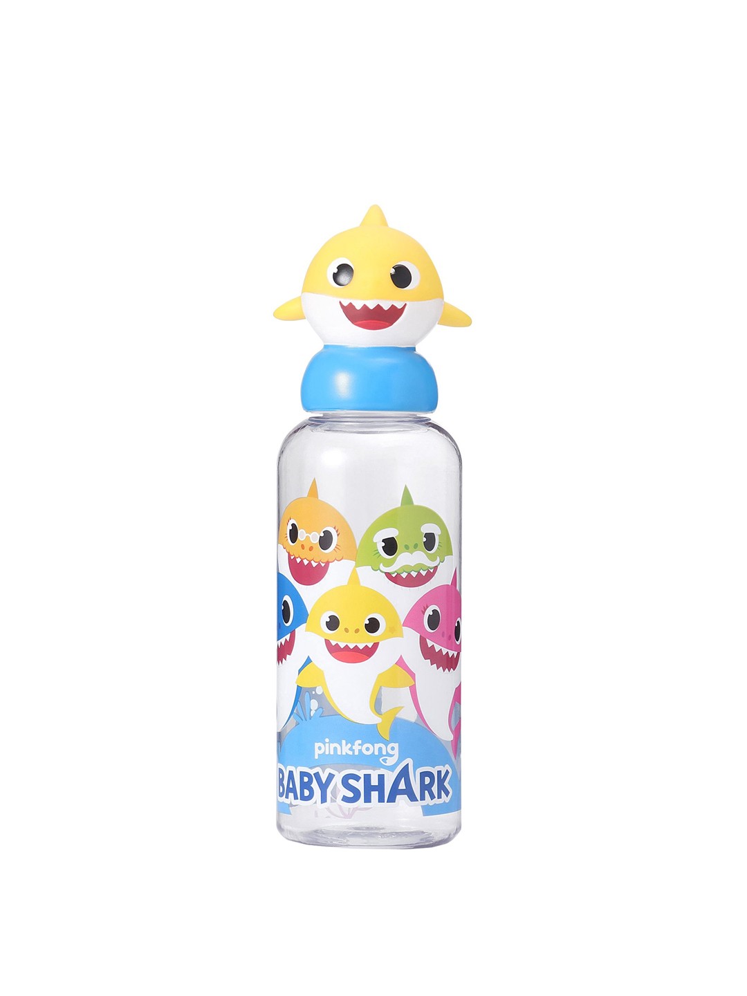 

Baby Shark Transparent & Blue Plastic Stor 3D Figurine Water Bottle - 560 ml