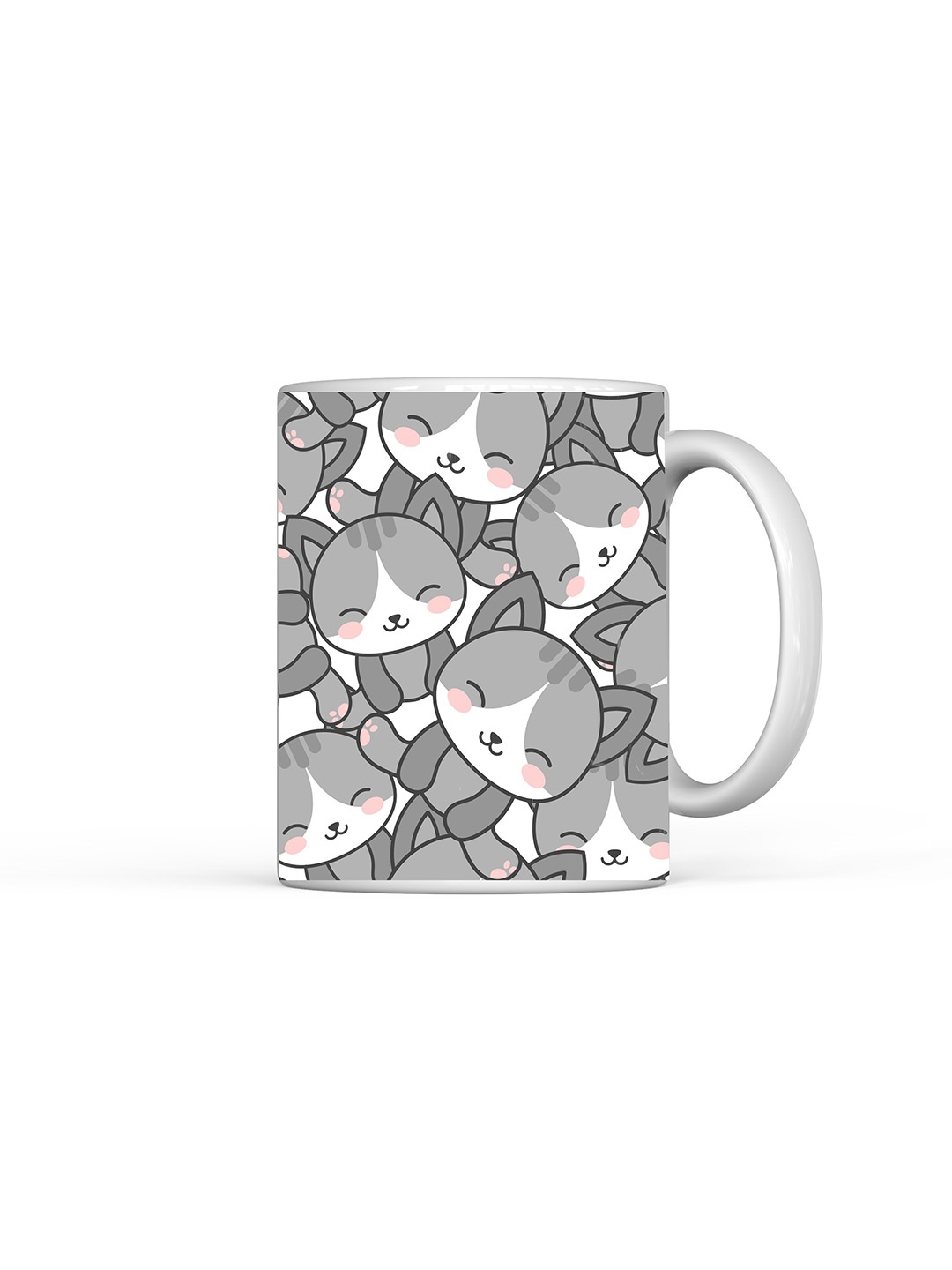 

Home Decor Expert White & White Printed Ceramic Glossy Mug