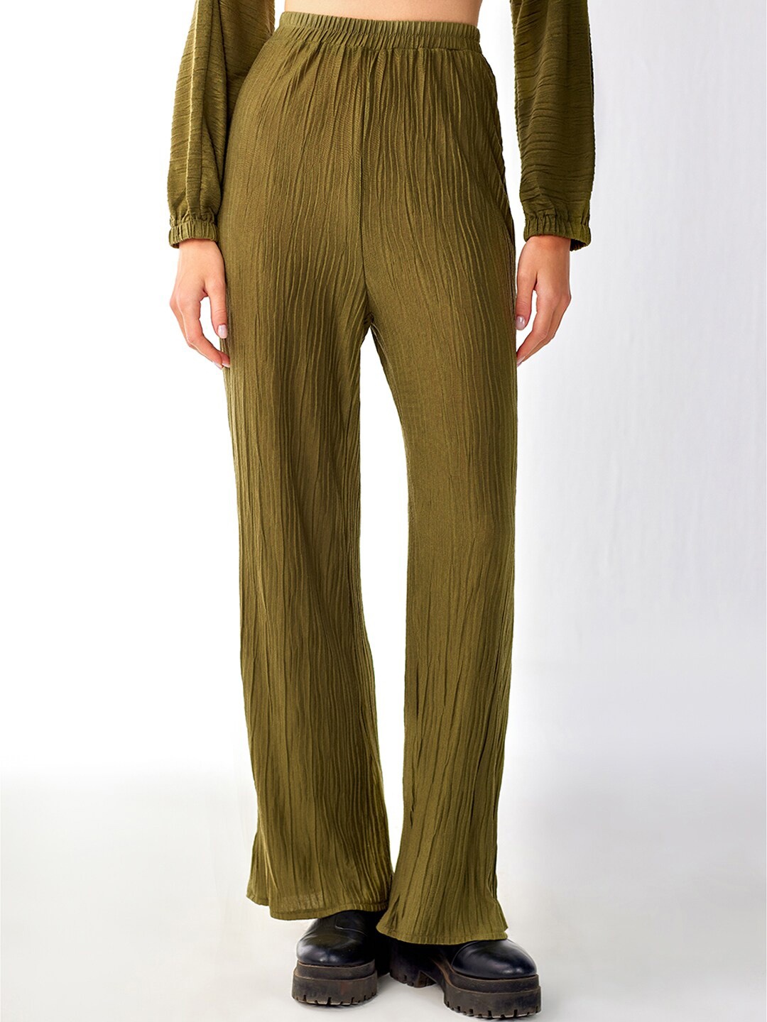

COVER STORY Women Mid-Rise Trousers, Olive