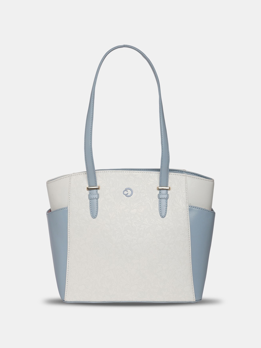 

Caprese Leather Structured Shoulder Bag, Blue