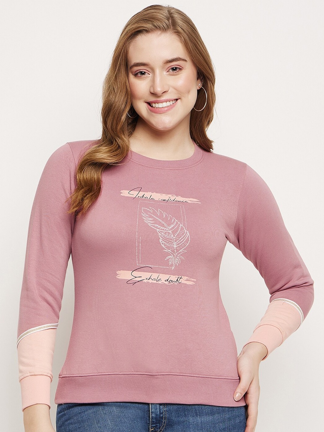 

Duke Typography Printed Cotton Sweatshirt, Pink