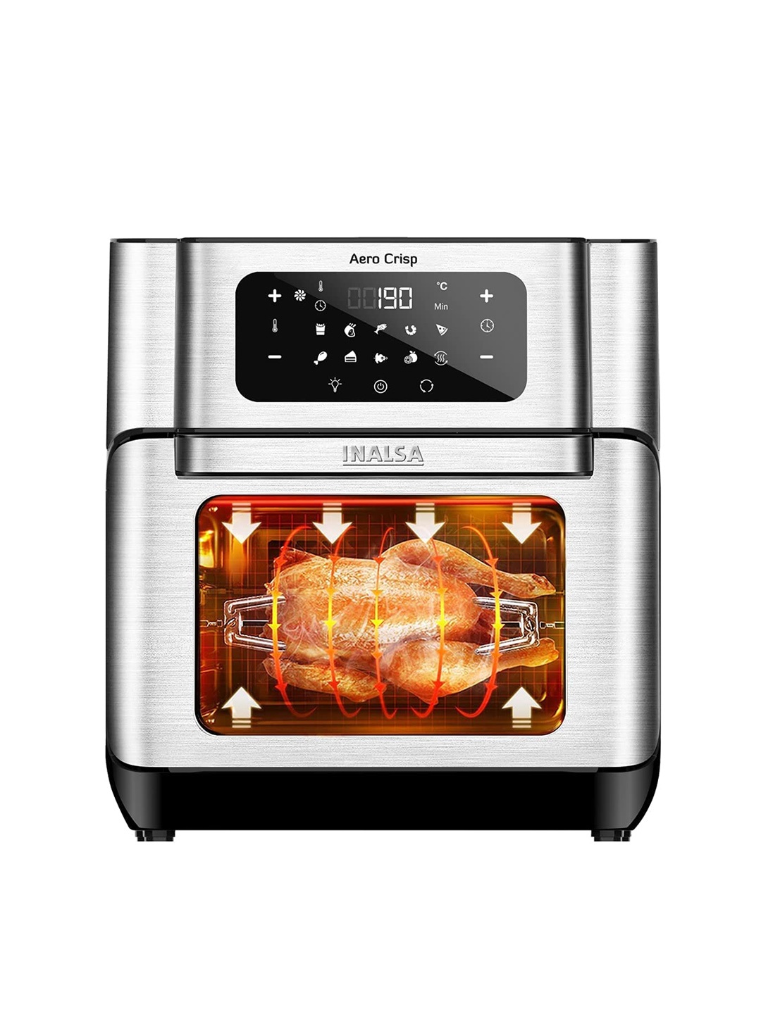 

Inalsa Black Aero Crisp Air Fryer Oven 12 L