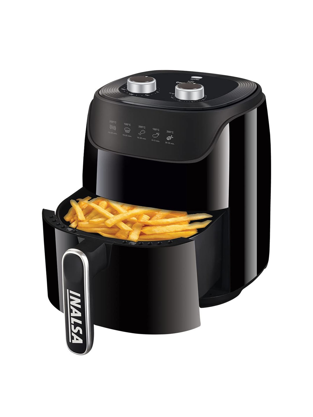 

Inalsa Black Gourmia Air Fryer 1400 Watt
