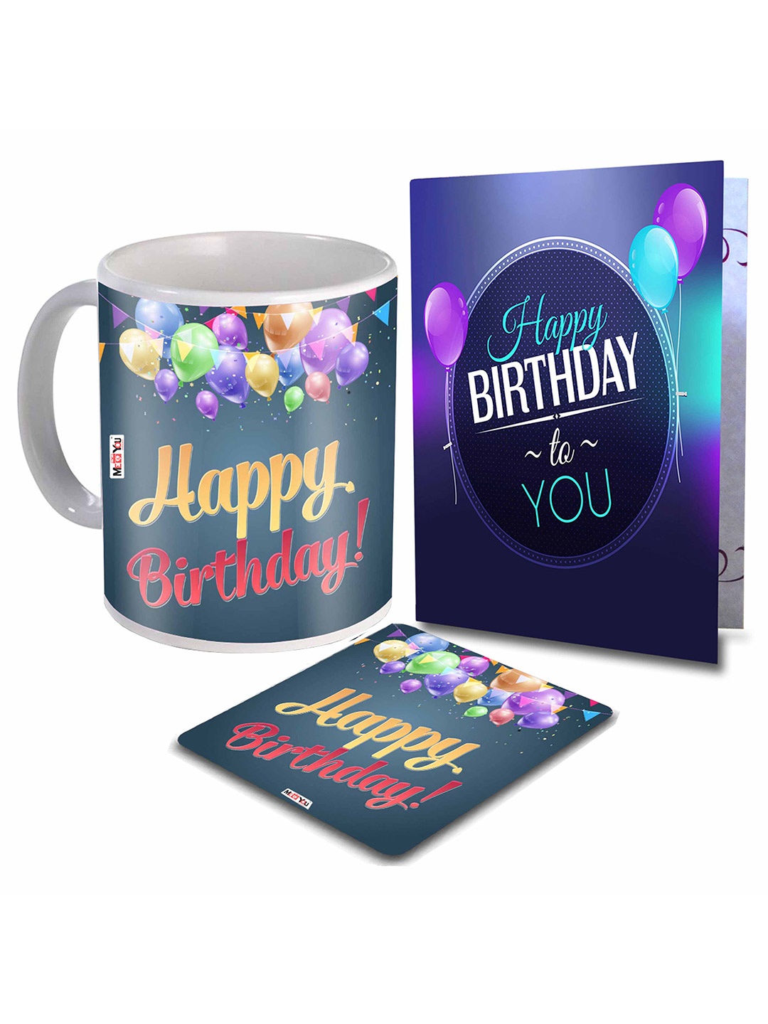 

ME & YOU Navy Blue Text or Slogans Printed Ceramic Glossy Mug 300 ml, Multi