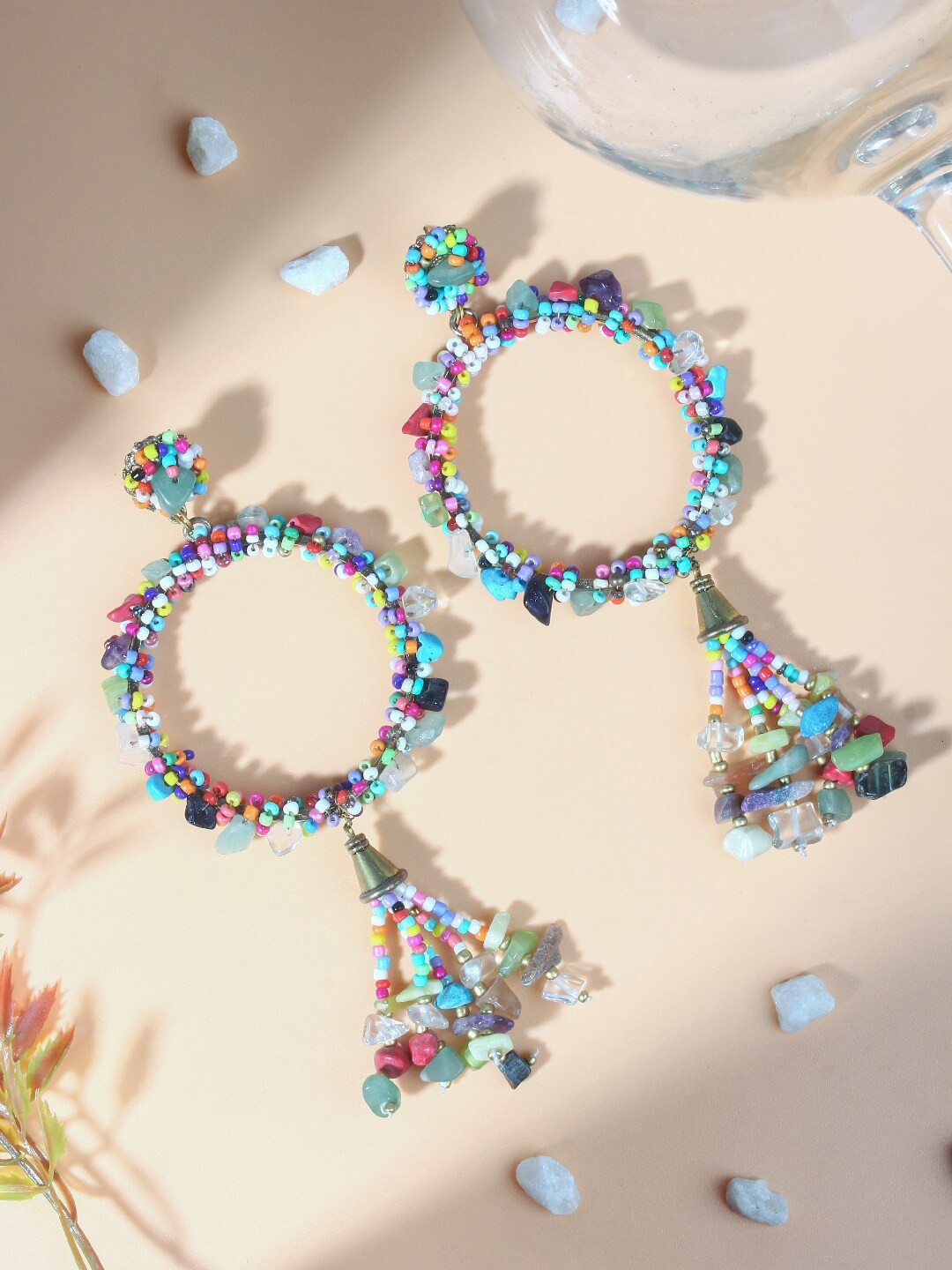 

Stylecast X KPOP Gold-Plated Beaded Contemporary Drop Earrings