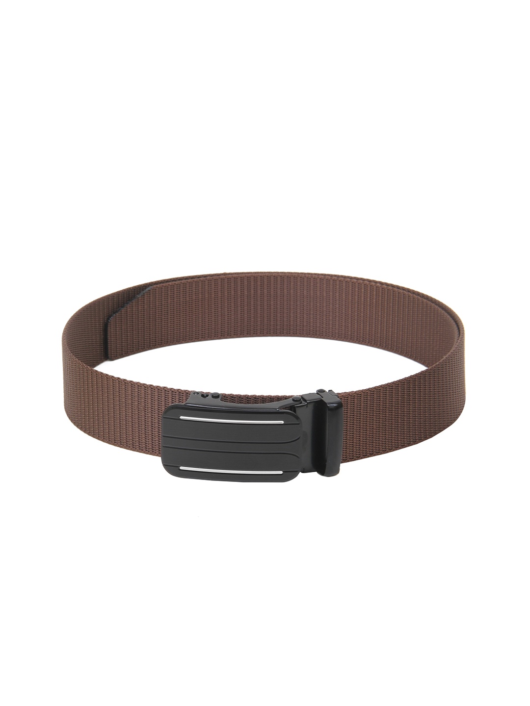 

Calvadoss Men Woven Design Wide Belt, Brown