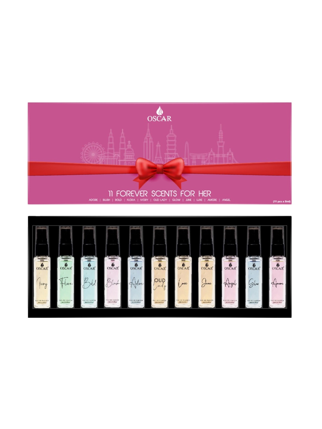 

OSCAR Women 11 Forever Scents For Her - 8ml Each, Pink