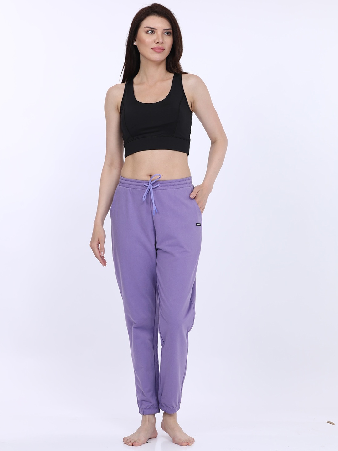 

MAYSIXTY Women Mid Rise Lounge Pant, Purple