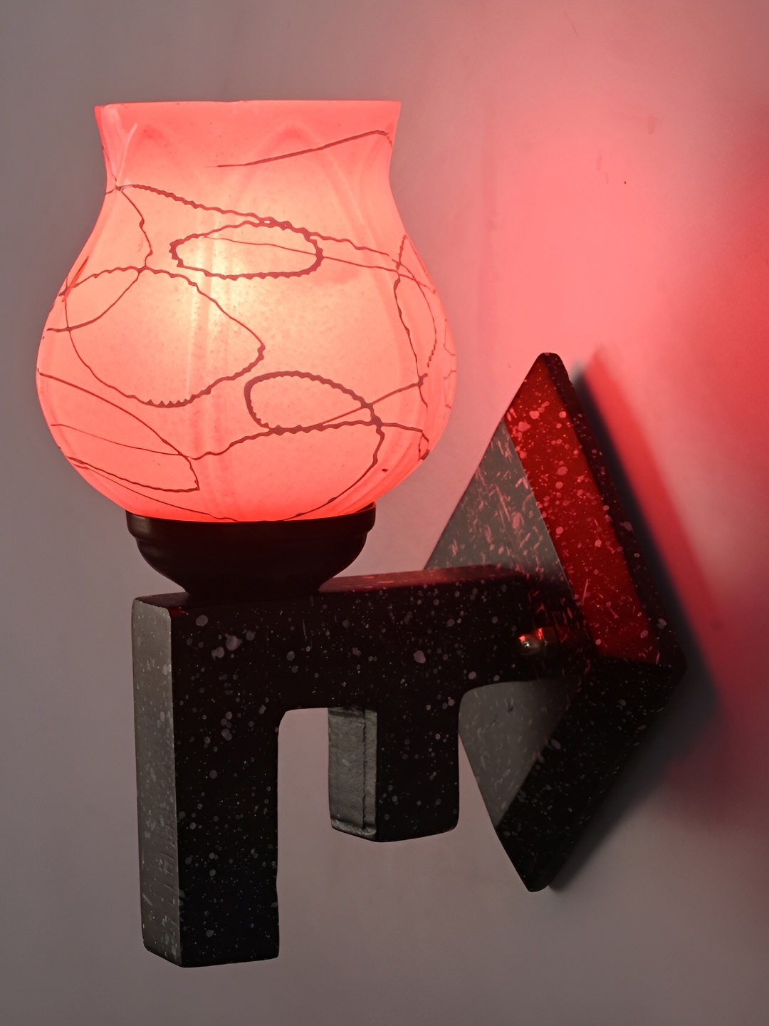 

Afast Pink Glass Wall Lamp