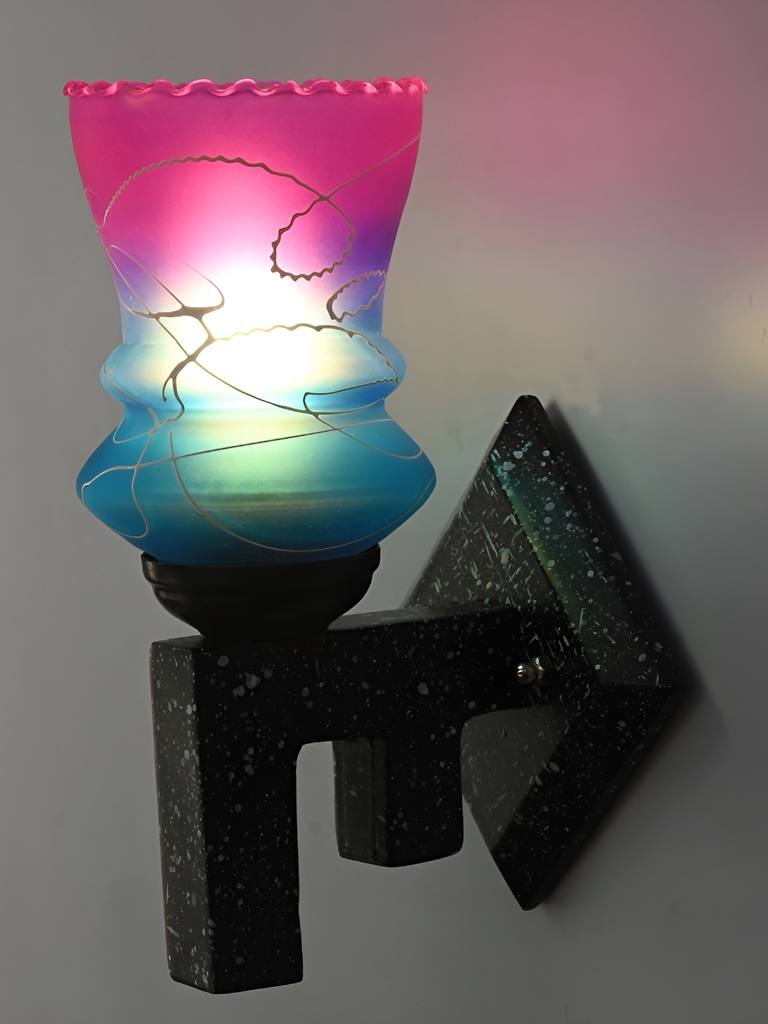 

Afast Pink & Blue Glass Wall Lamp