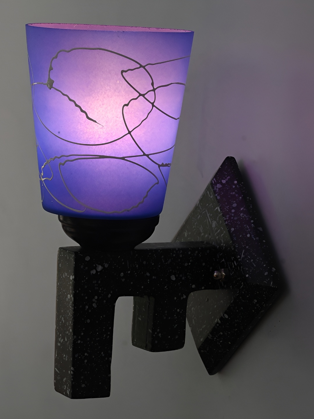 Afast Blue Glass Wall Lamp, Navy blue