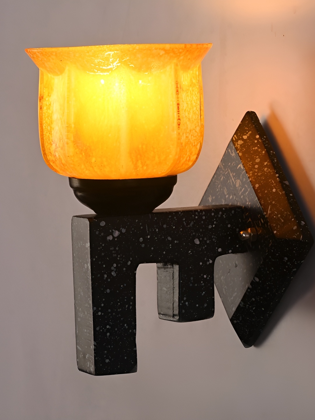 Afast Yellow Glass Wall Lamp, Multi
