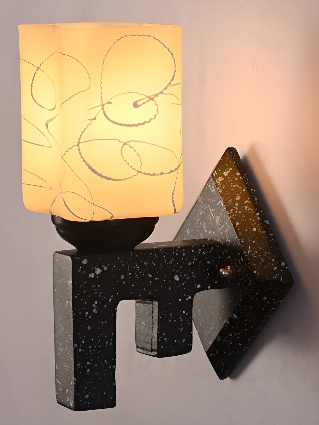 Afast Grey Glass Wall Lamp