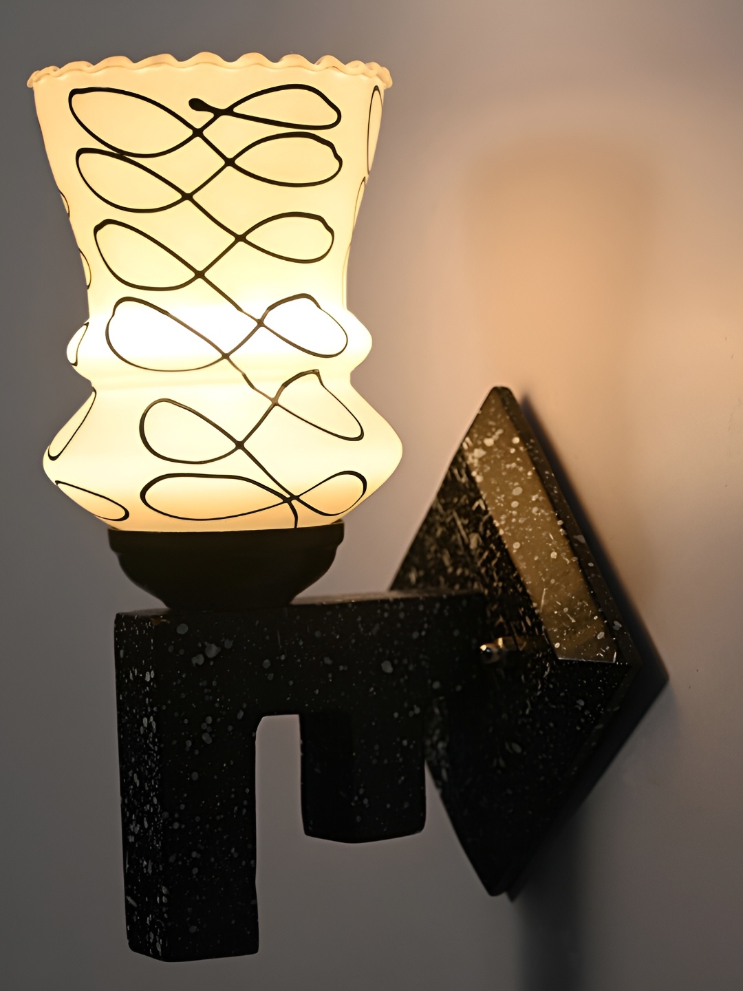 

Afast White Glass Wall Lamp