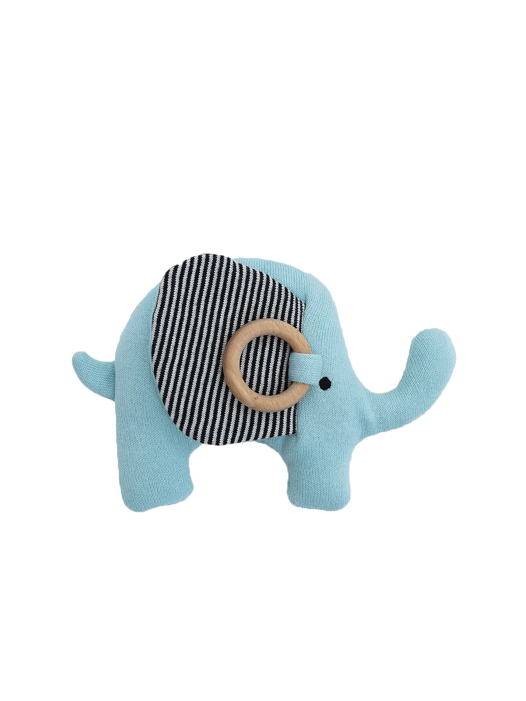Pluchi Infants Crackle Elephant Cotton Soft Toy, Blue